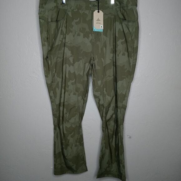 Prana Halle Straight Pants Plus II in Sage Camo - Picture 6 of 11